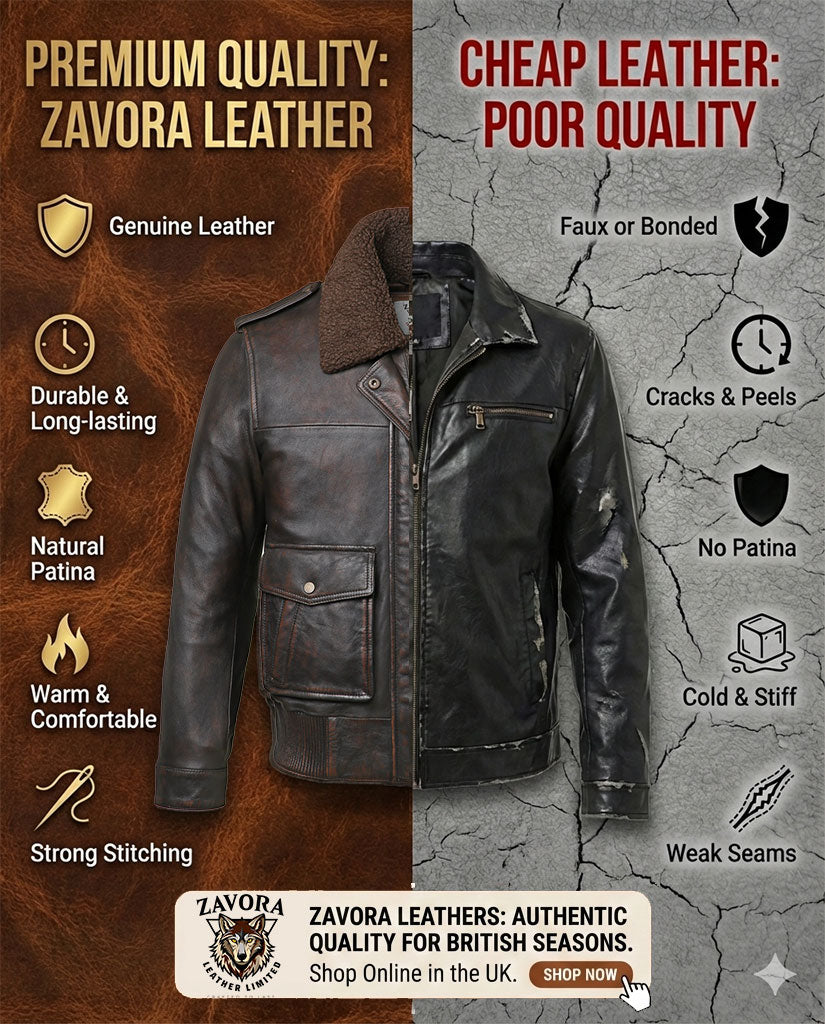 Why Genuine Leather Jackets Are Better for UK Weather