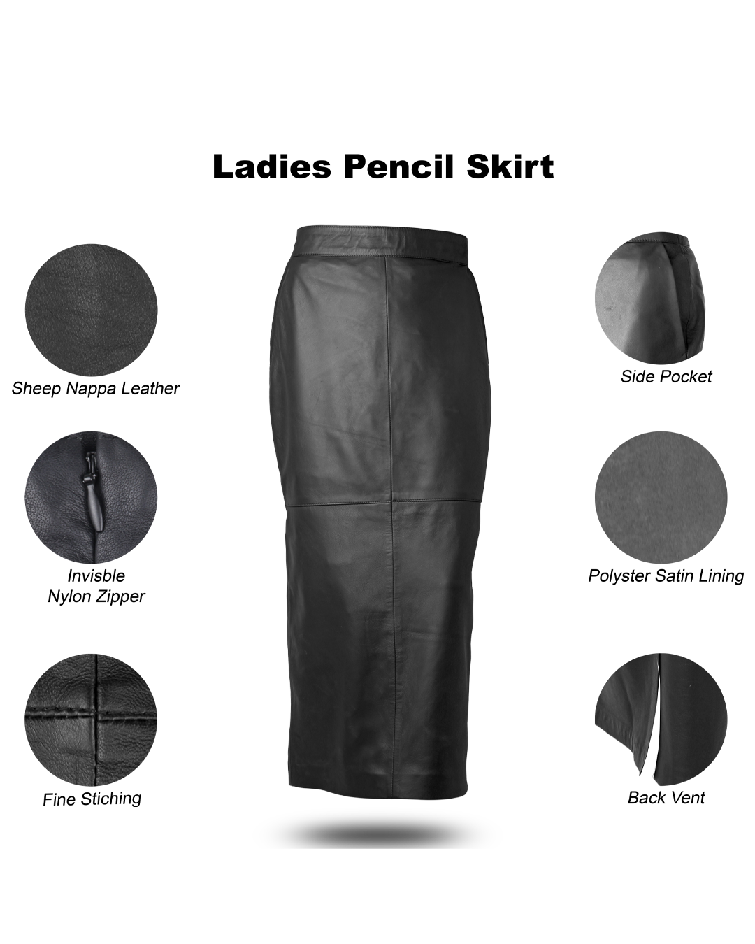 Ladies Pencil Skirt