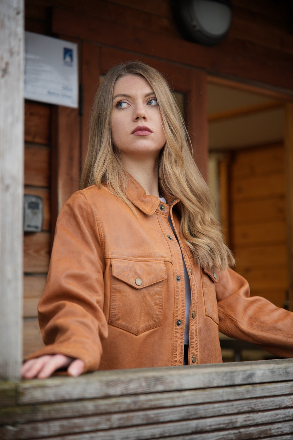 Vintage Leather Shacket