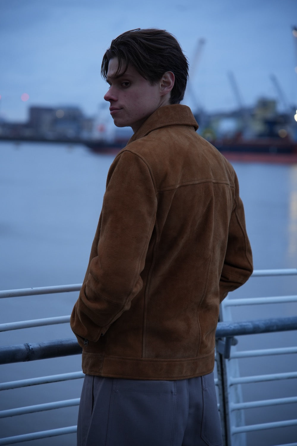 Suede Harrington Jacket