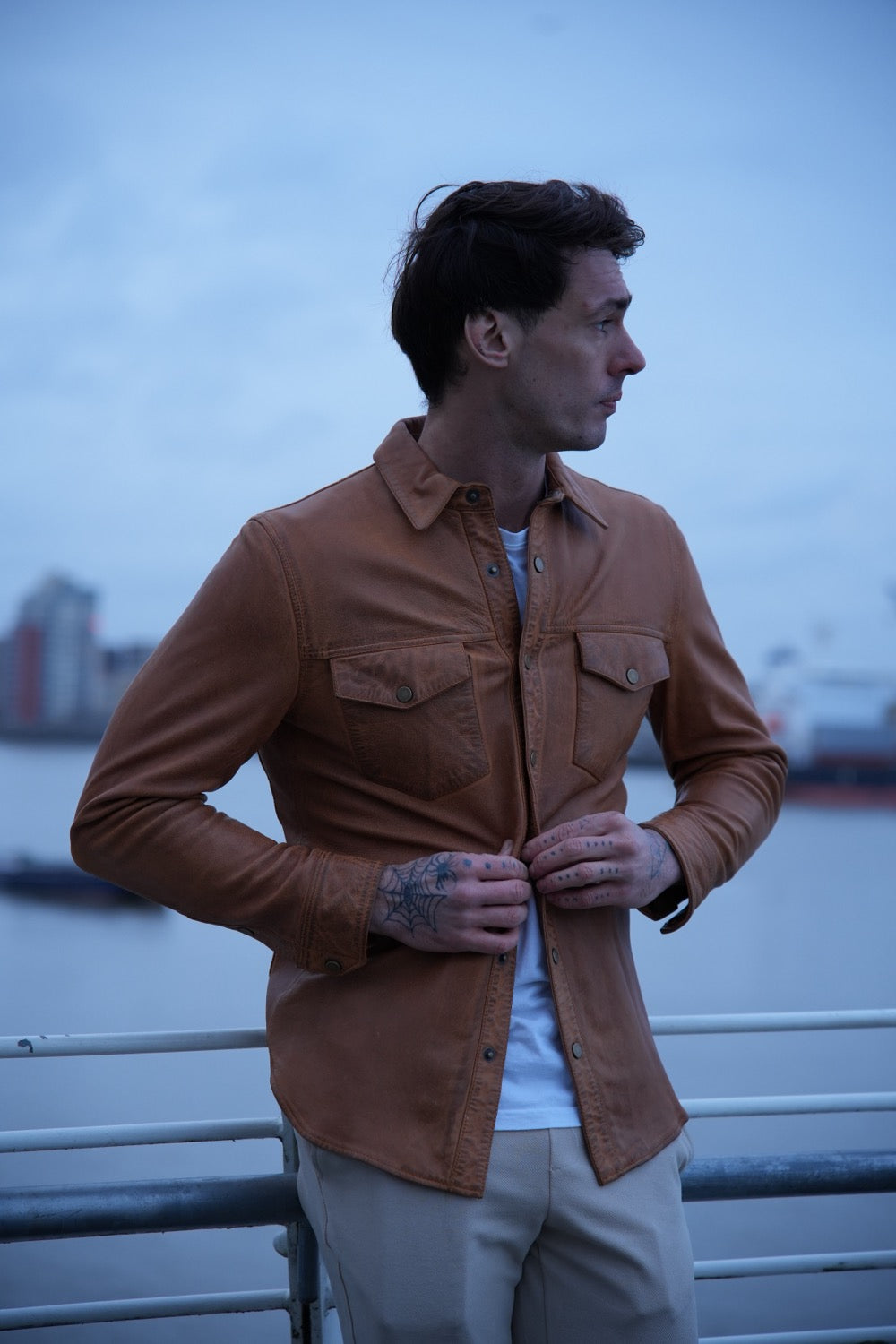 Vintage Leather Shacket