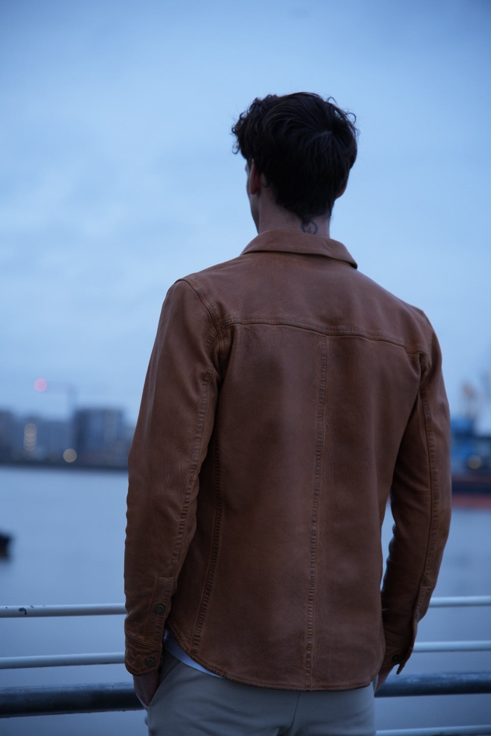 Vintage Leather Shacket