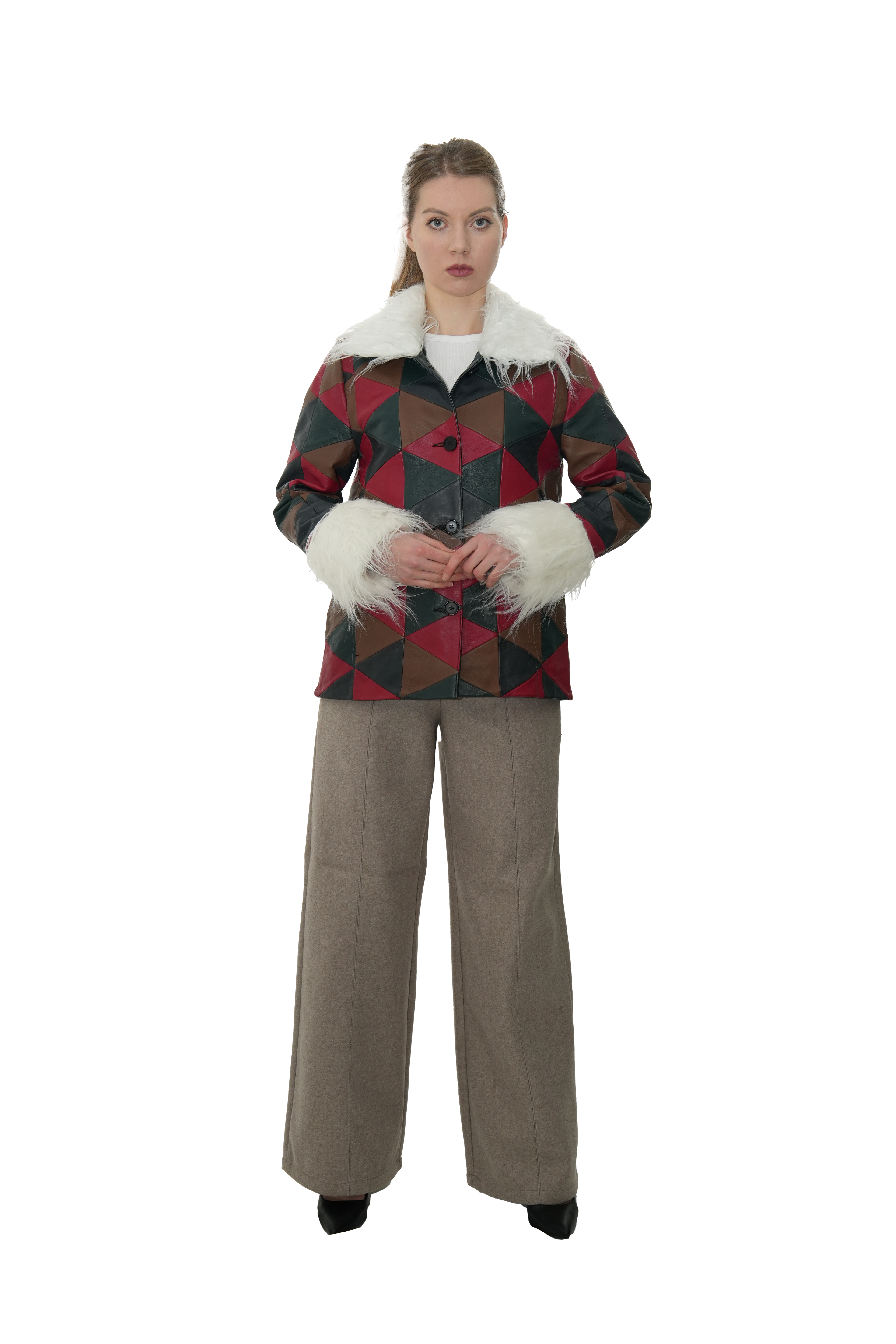 Multicolor Patch Work Jacket