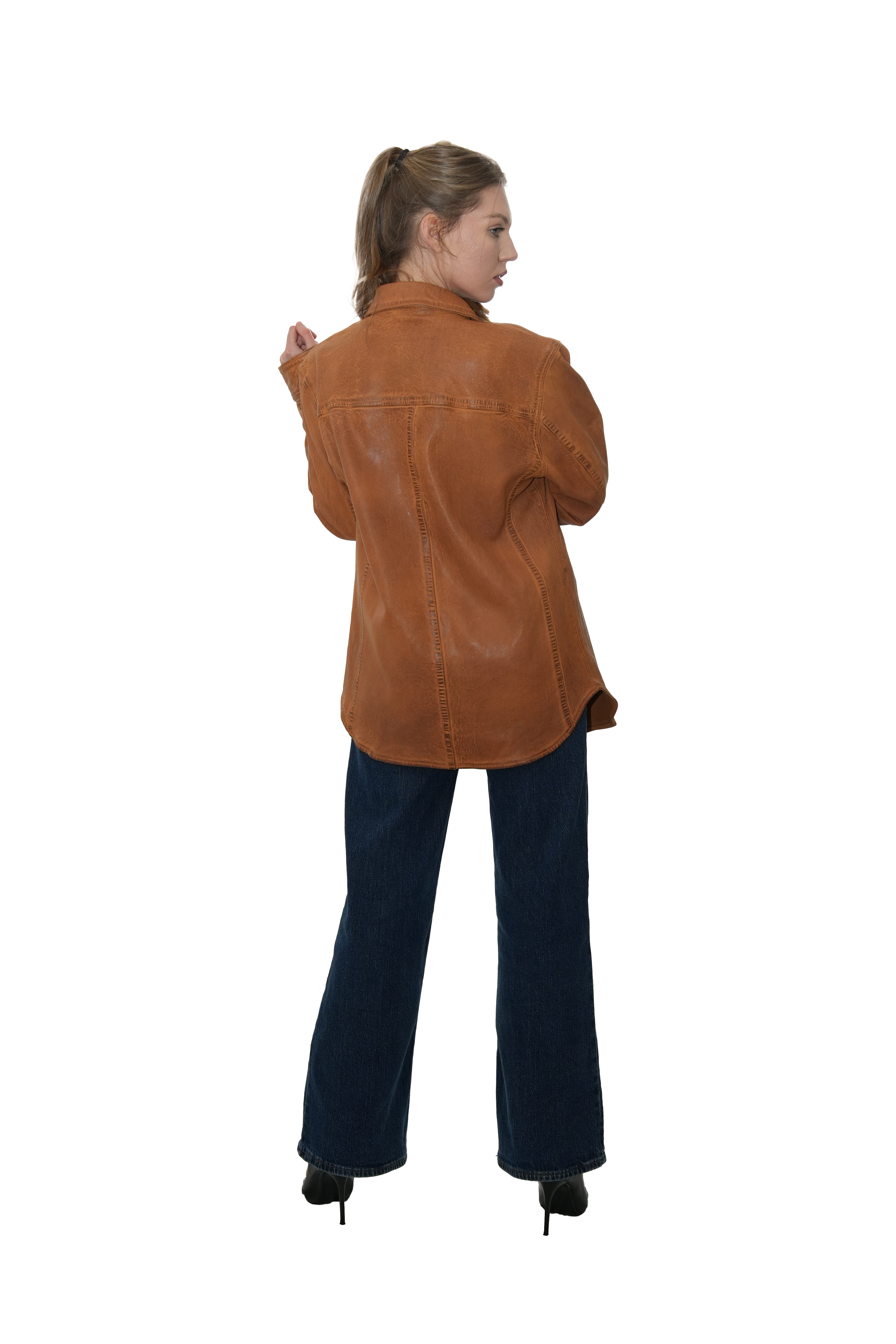 Vintage Leather Shacket