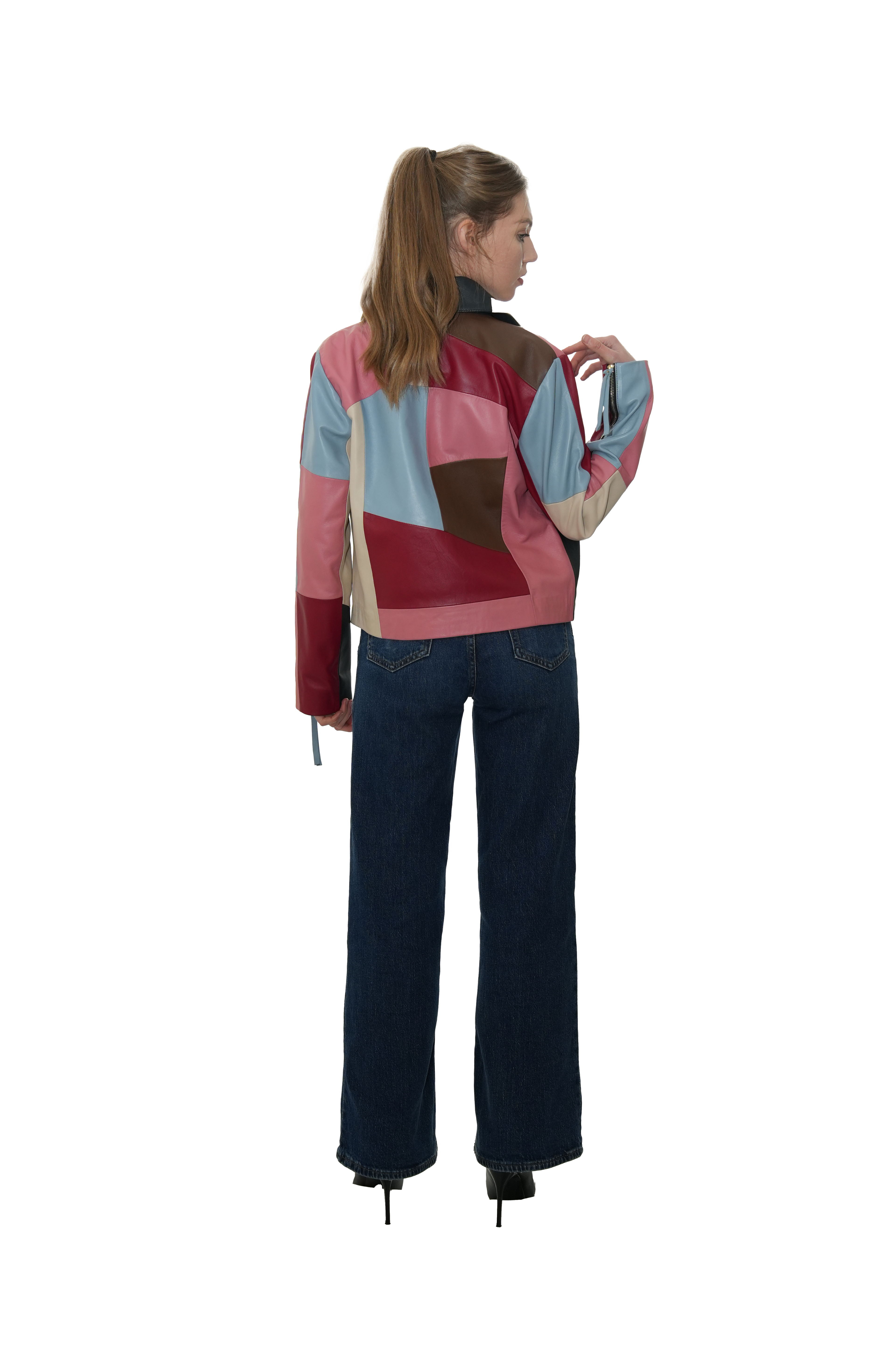 Leather Multicolor Jacket