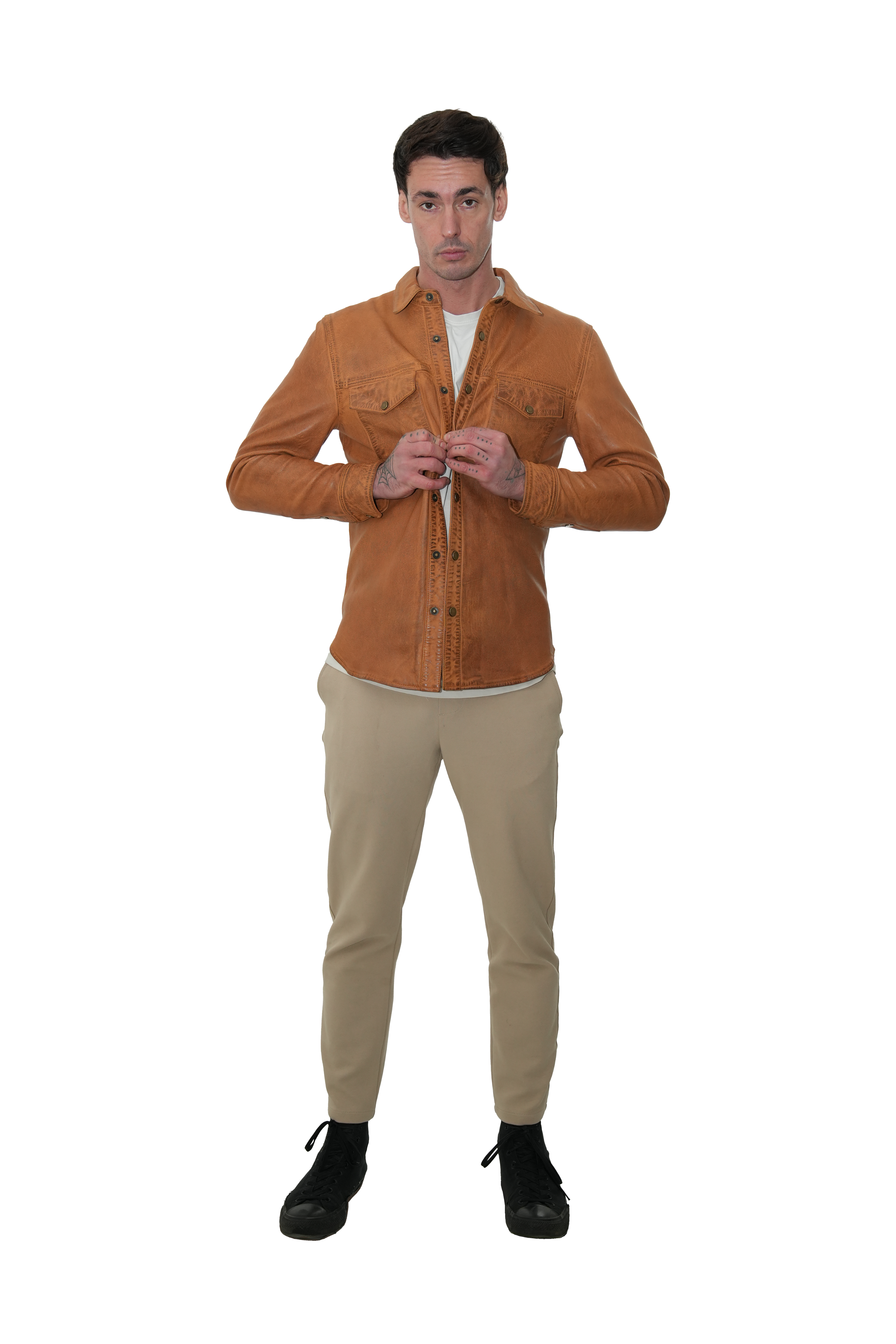 Vintage Leather Shacket