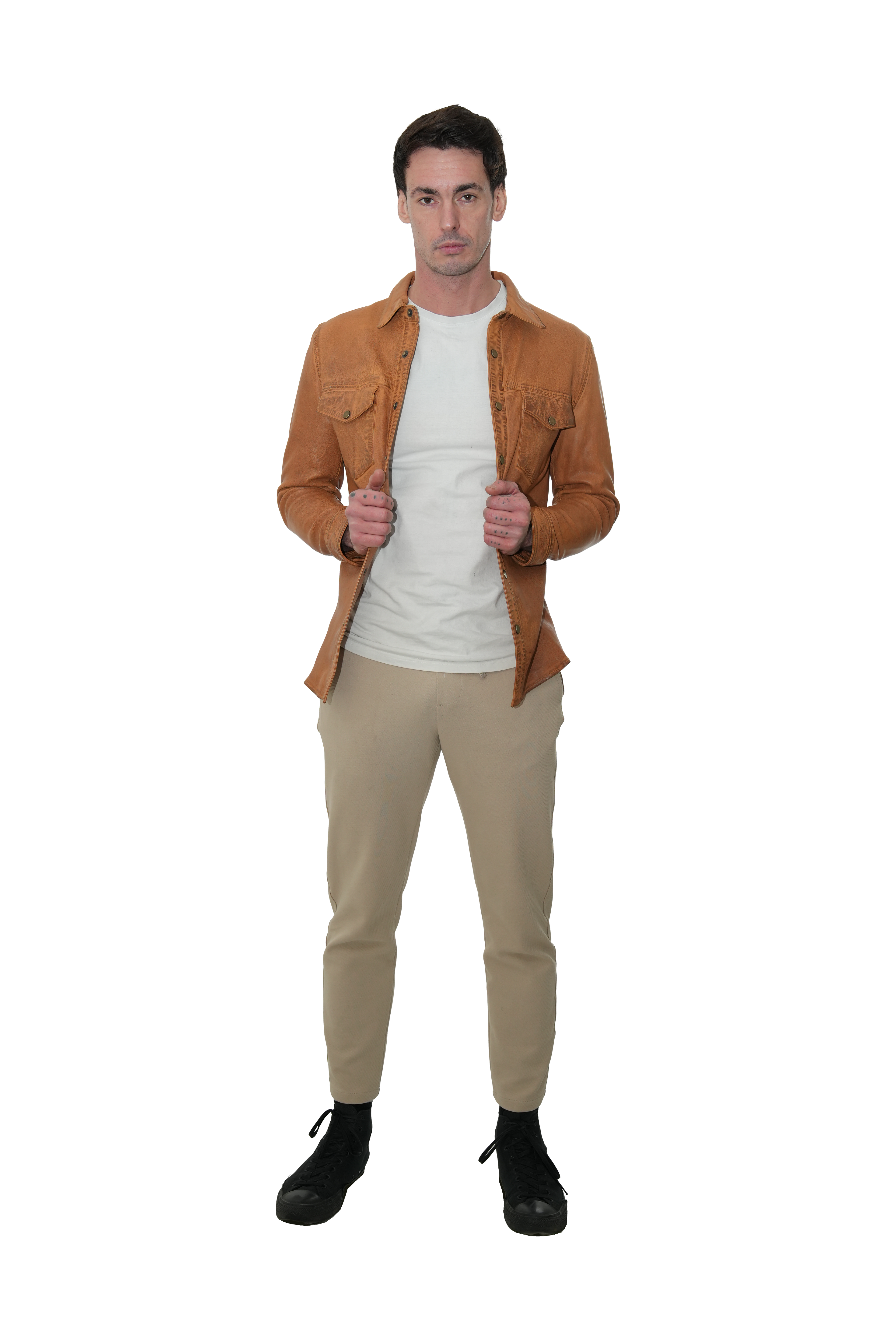 Vintage Leather Shacket