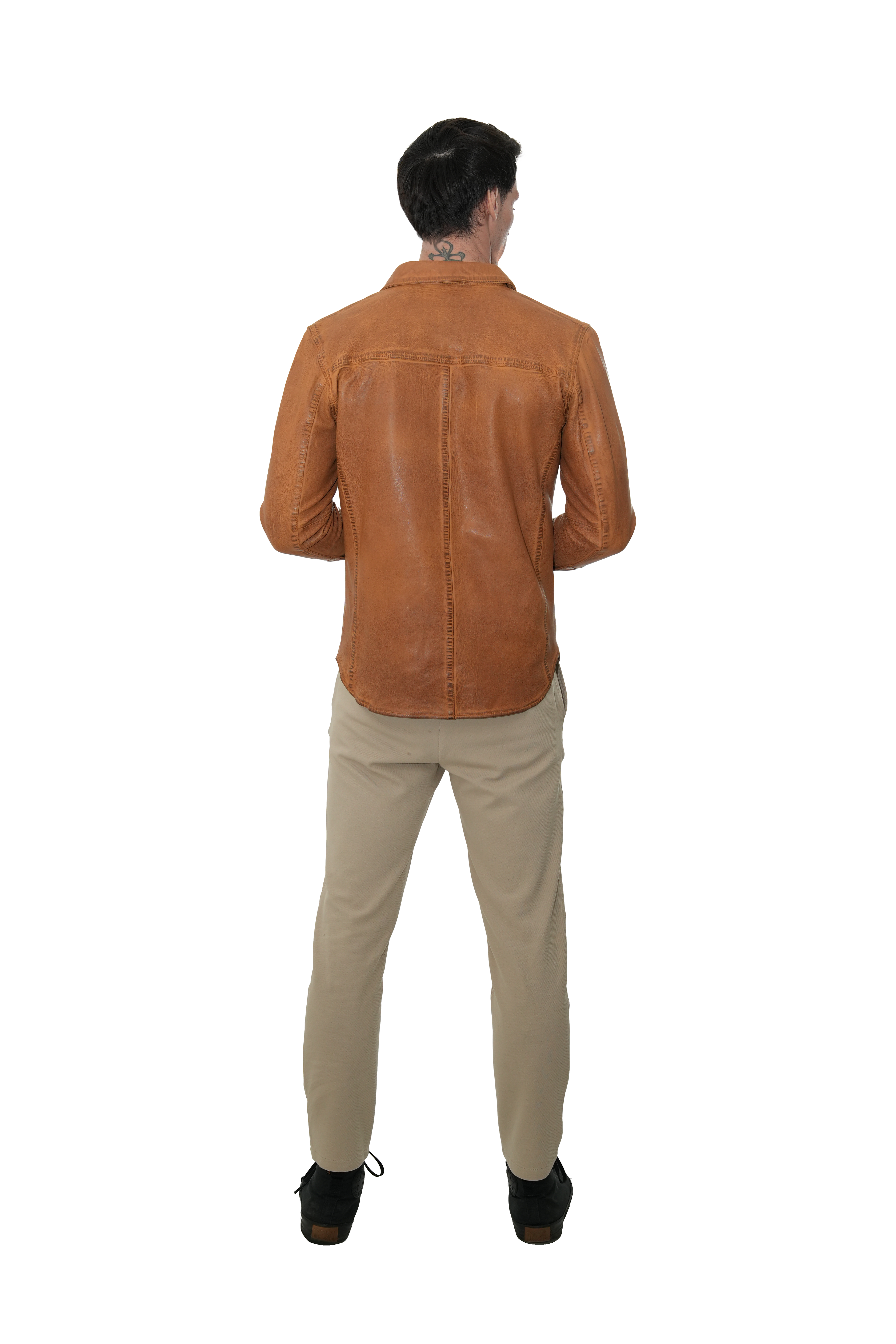 Vintage Leather Shacket