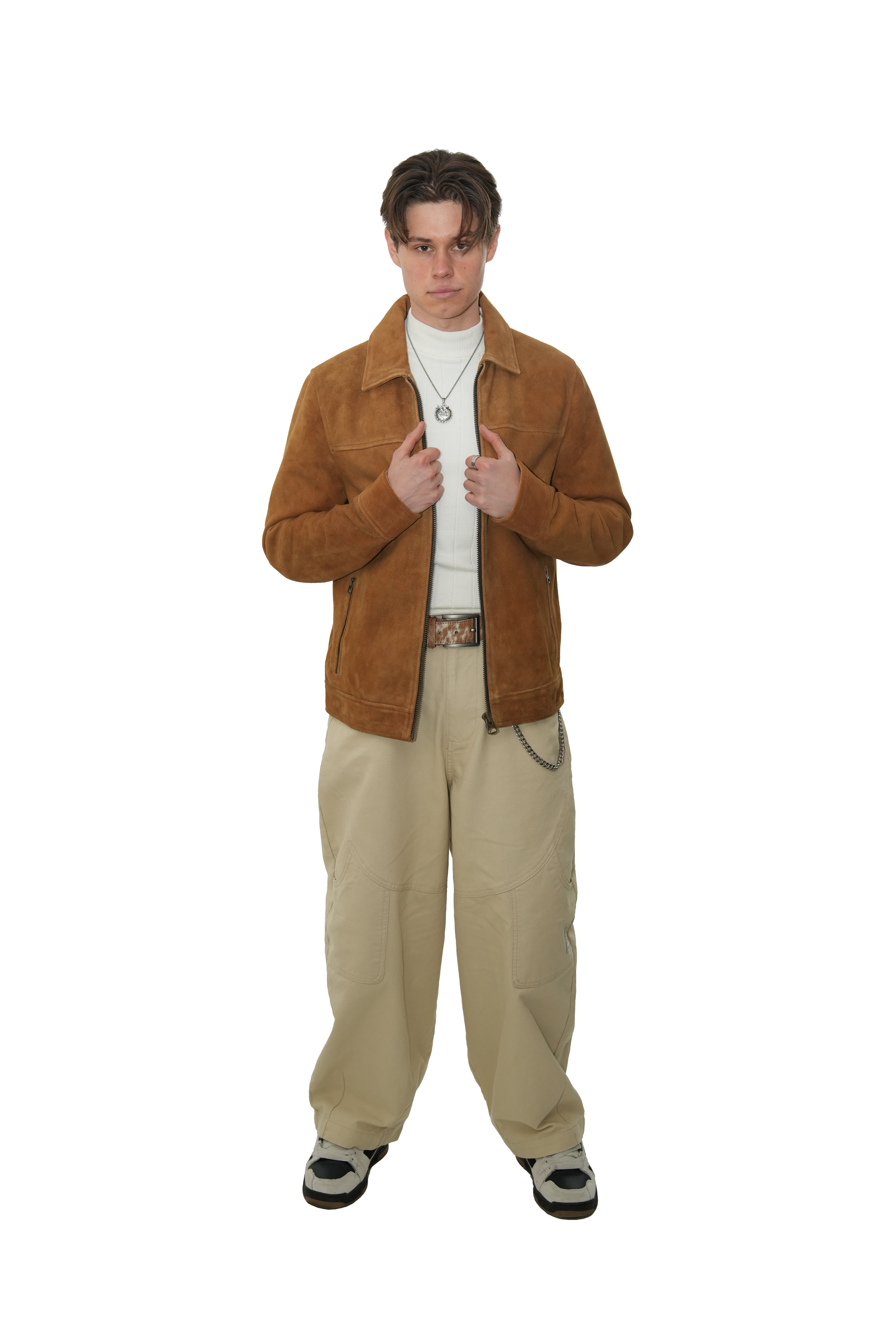 Suede Harrington Jacket